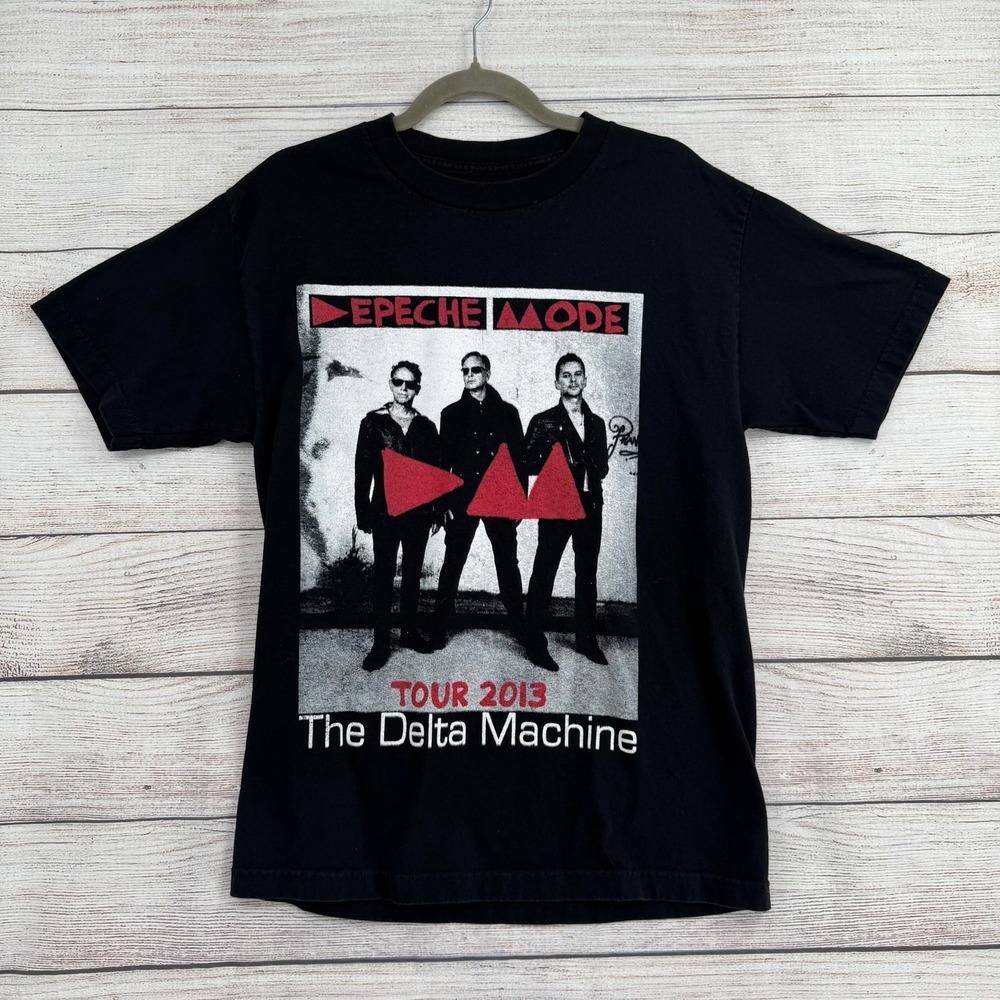 Depeche Mode T-Shirt Men Medium Black The Delta Machine Tour 2013 Band Tee